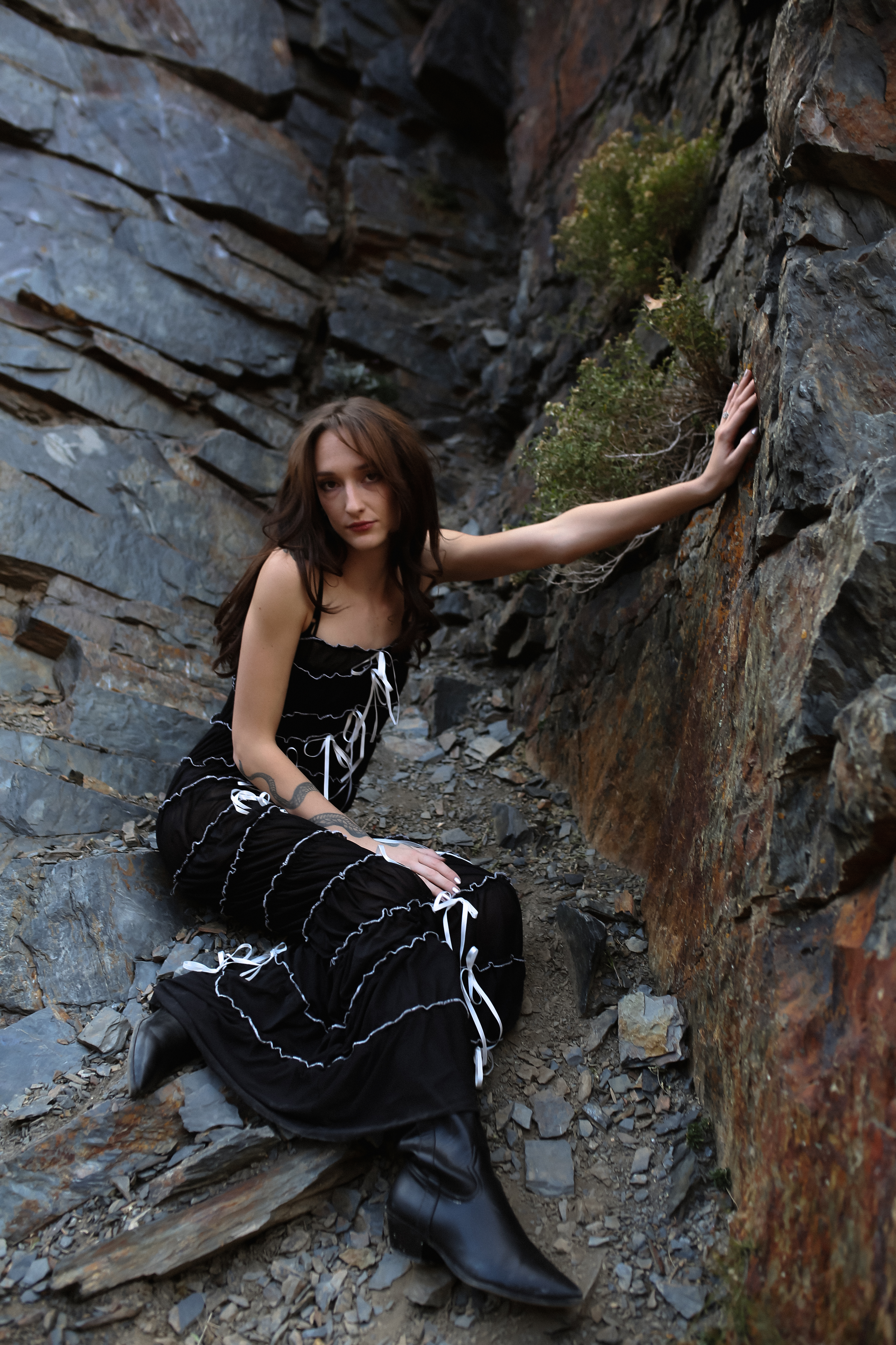 Emma — the photographer — in warm afternoon light